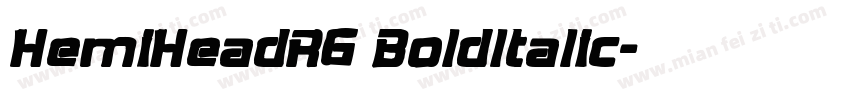 HemiHeadRG Boldltalic字体转换